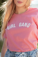 T-SHIRT: Girl Gang - Rosa